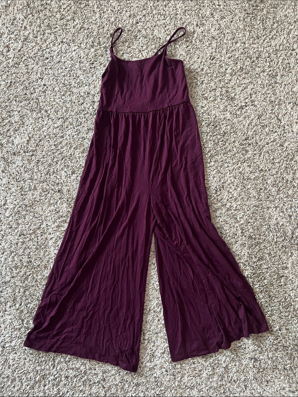 Athleta Plum Wide-Leg Spaghetti Strap Jumpsuit